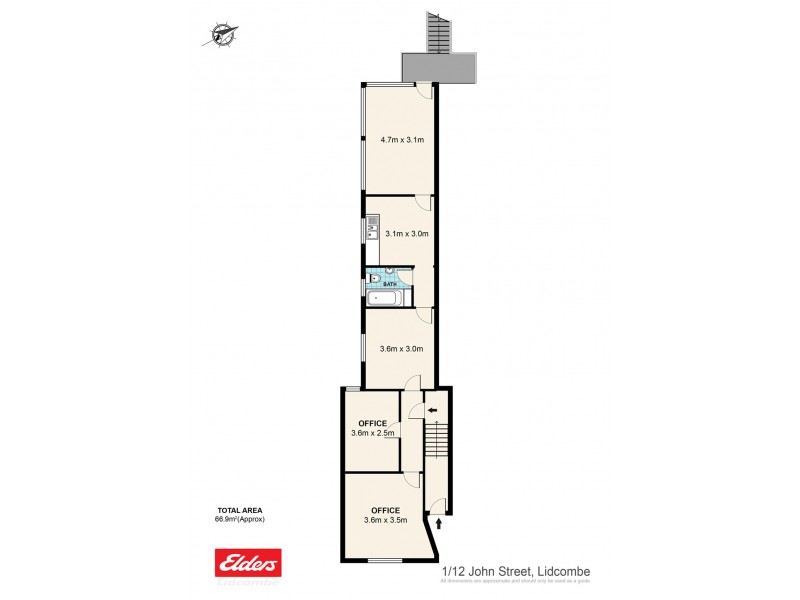 1/12 John Street, Lidcombe NSW 2141 Floorplan