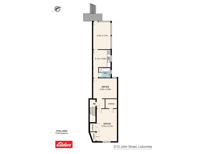 2/12 John Street, Lidcombe NSW 2141 Floorplan
