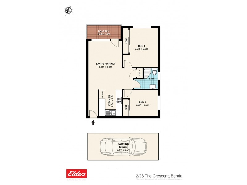 2/23 THE CRESCENT, Berala NSW 2141 Floorplan