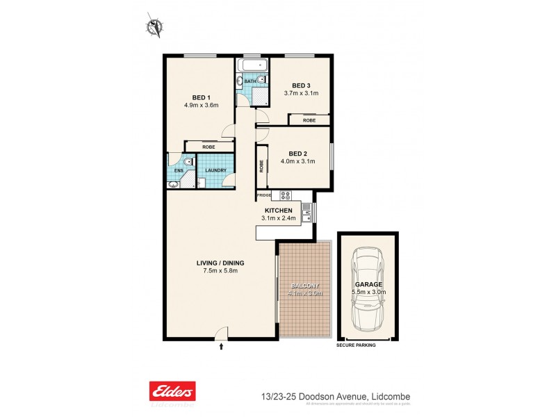 13/ 23-25 Doodson Avenue, Lidcombe NSW 2141 Floorplan
