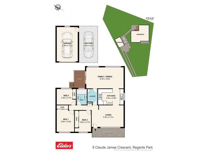 8 CLAUDE JAMES CRESCENT, Regents Park NSW 2143 Floorplan