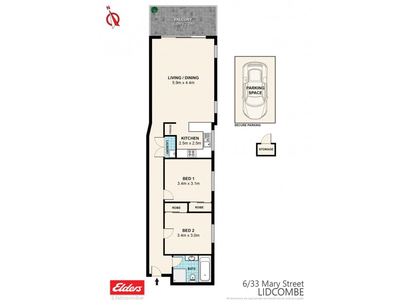 6/33-37 Mary Street, Lidcombe NSW 2141 Floorplan