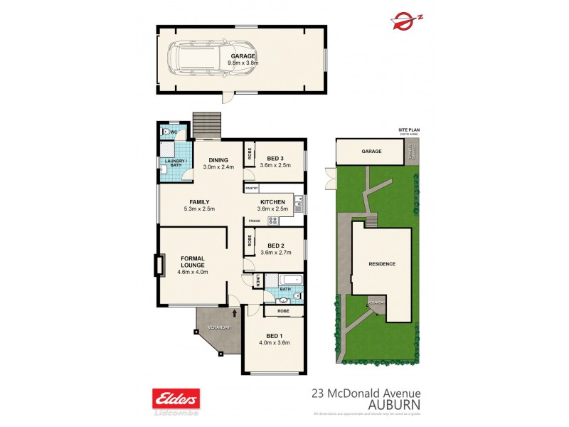 23 McDonald Avenue, Auburn NSW 2144 Floorplan
