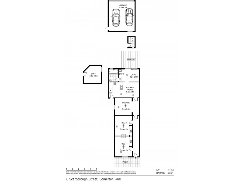6 Scarborough Street, Somerton Park SA 5044 Floorplan