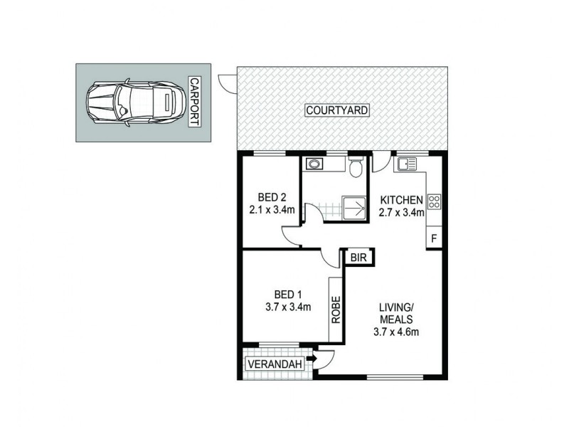 1/26 Charles Street, Ascot Park SA 5043 Floorplan