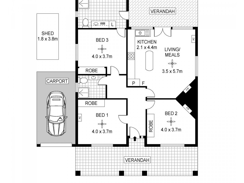 13 Clifton Street, Camden Park SA 5038 Floorplan