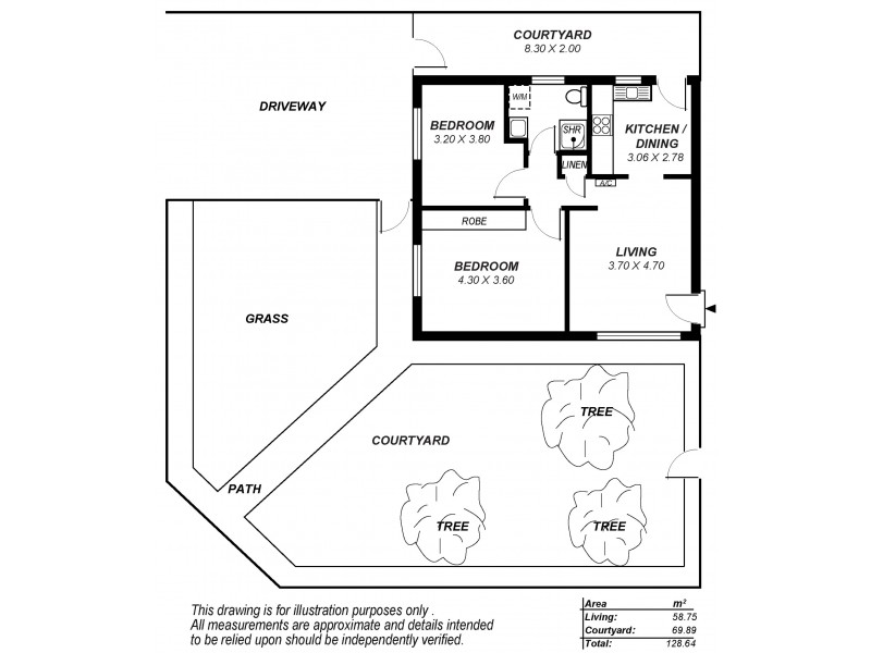 1/9 Herbert Avenue, Torrensville SA 5031 Floorplan