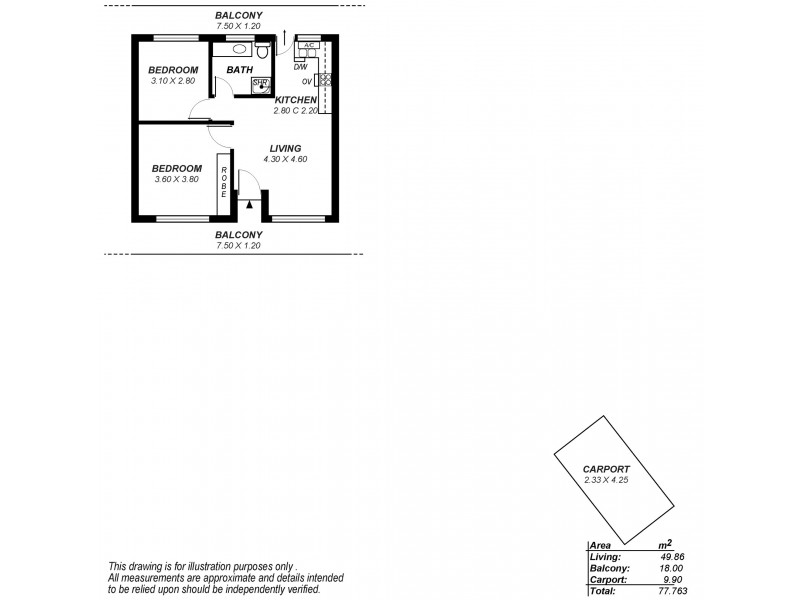 6/24 Broughton Avenue, Kurralta Park SA 5037 Floorplan