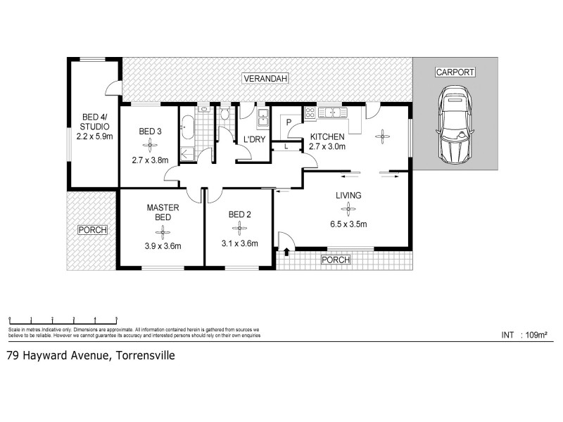 79 Hayward Avenue, Torrensville SA 5031 Floorplan