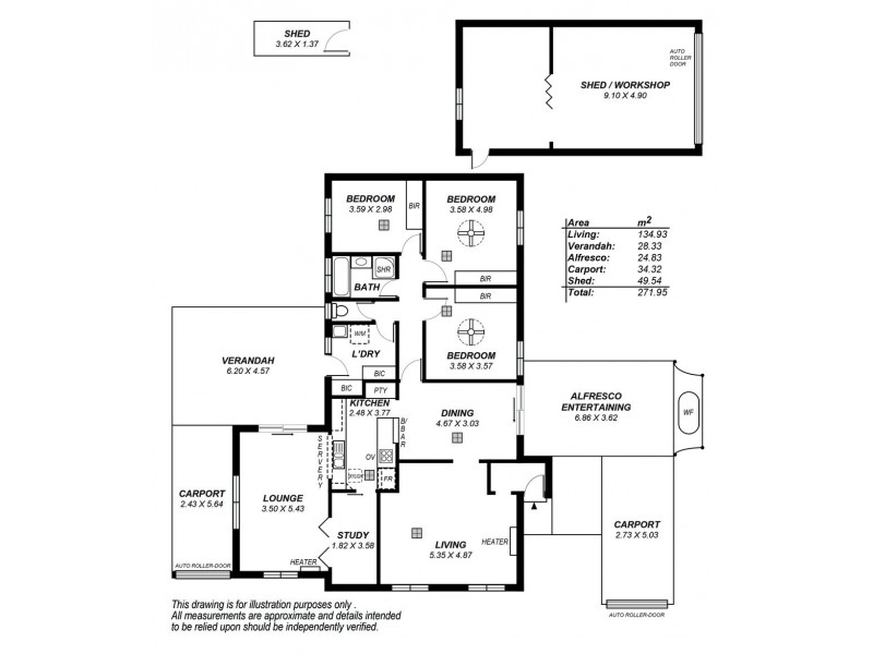 54 Fraser Drive, North Haven SA 5018 Floorplan