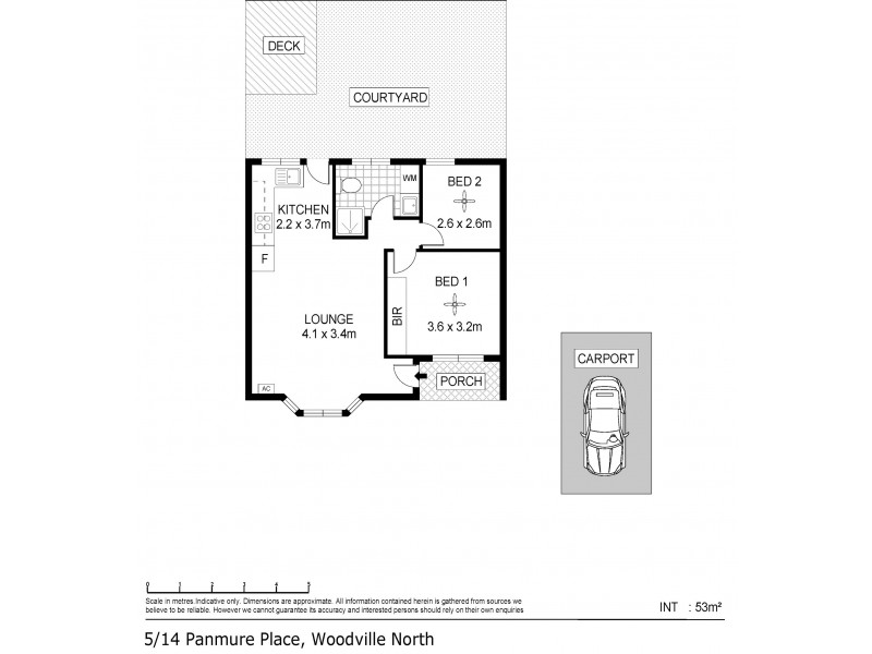 5/14 Panmure Place, Woodville North SA 5012 Floorplan