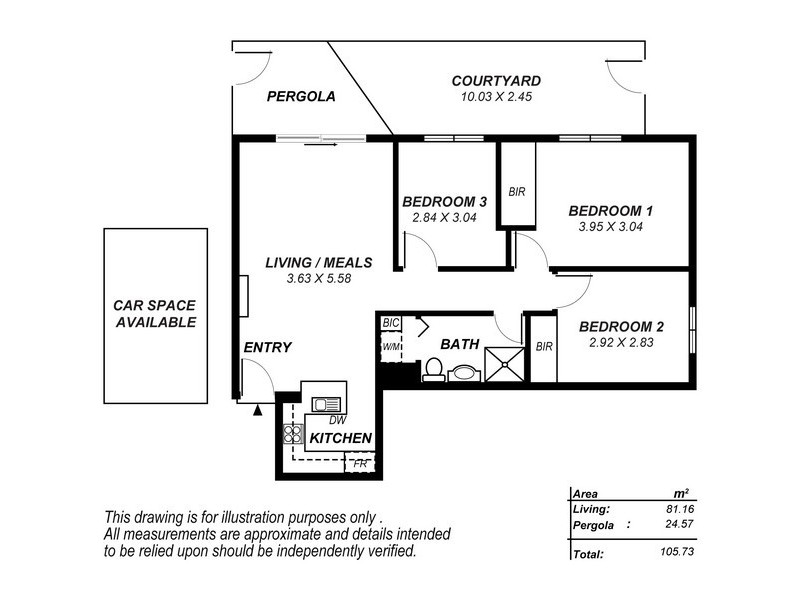 3/18 BROADWAY, Glenelg South SA 5045 Floorplan