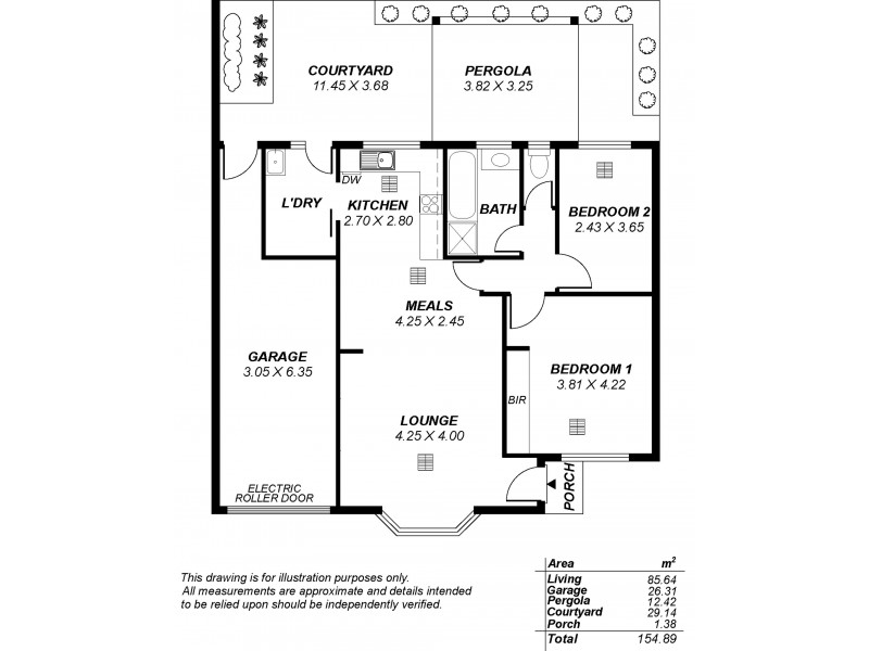 3/9A Cuthero Terrace, Kensington Gardens SA 5068 Floorplan