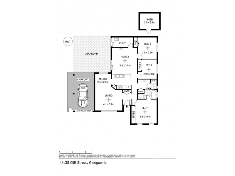 4/135 Cliff Street, Glengowrie SA 5044 Floorplan
