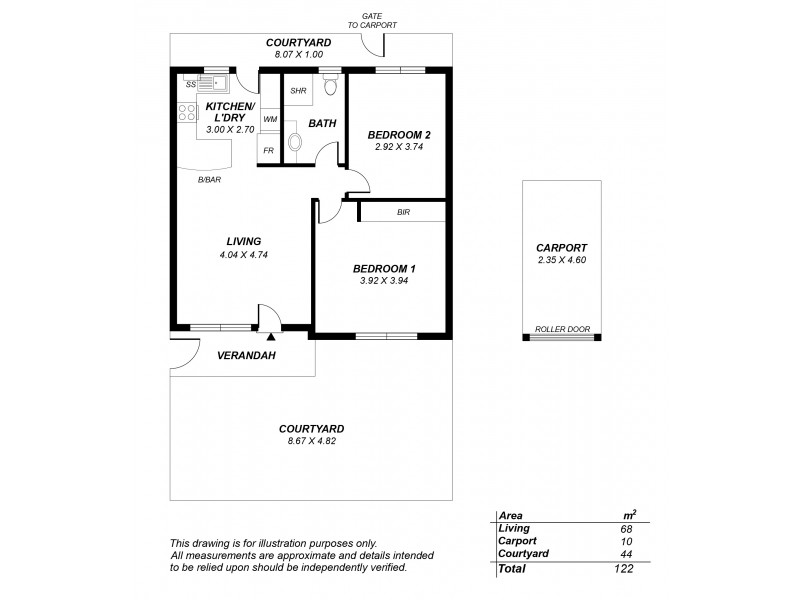 2/5 St Annes Terrace, Glenelg North SA 5045 Floorplan