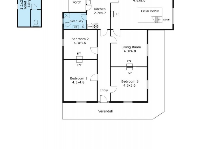 13 Beaufort Street, Woodville SA 5011 Floorplan