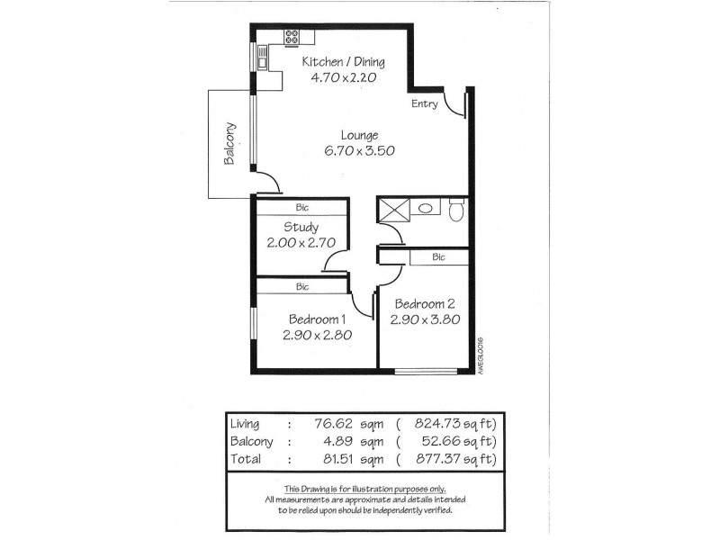 Unit 11/3 Broadway, Glenelg South SA 5045 Floorplan