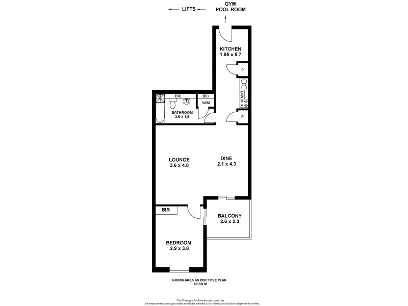 232/16 Holdfast Promenade, Glenelg SA 5045 Floorplan