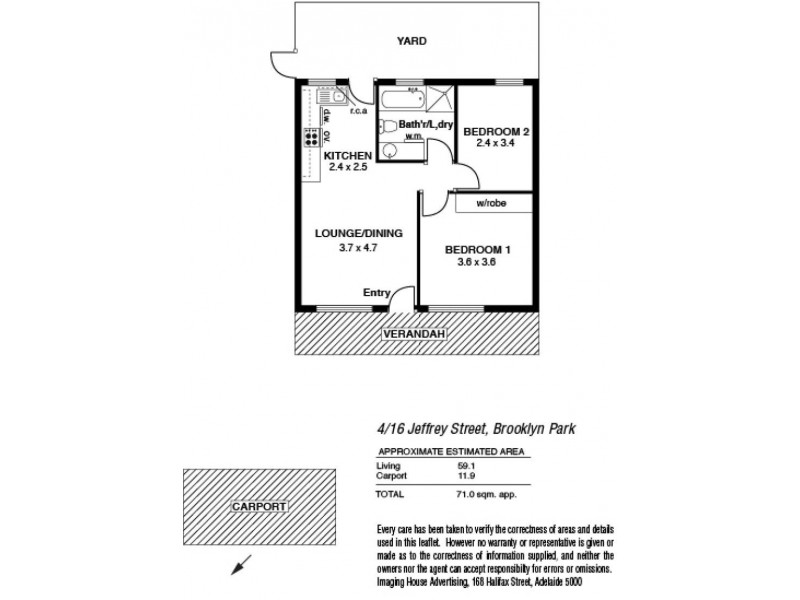 Unit 4/16 Jeffrey Street, Brooklyn Park SA 5032 Floorplan