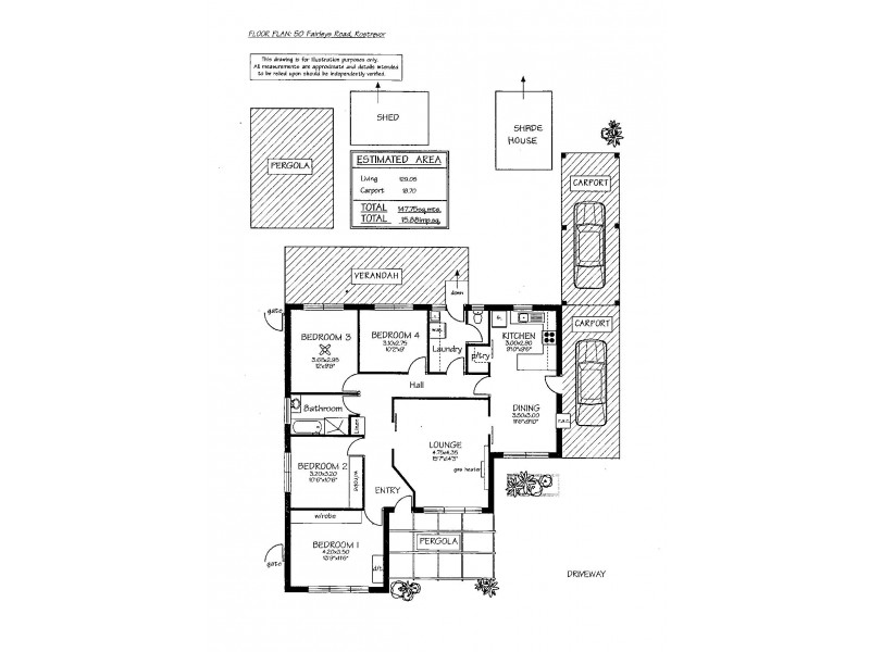 50 Fairleys Road, Rostrevor SA 5073 Floorplan