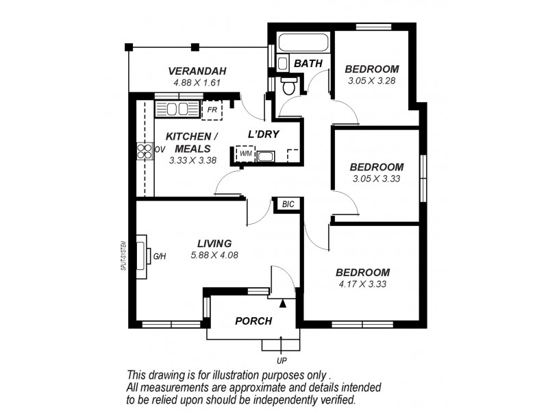33 Moorong Road, O’sullivan Beach SA 5166 Floorplan