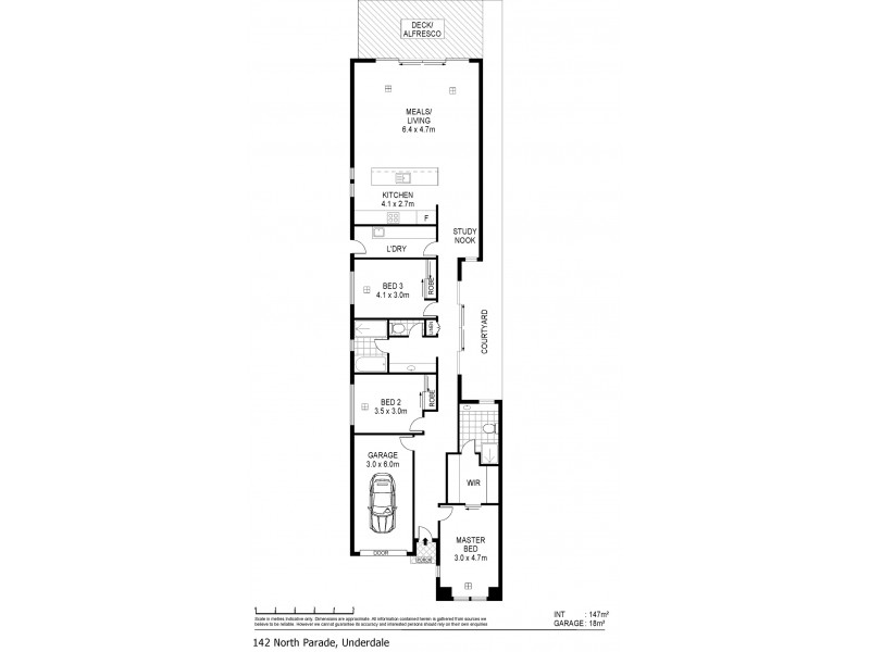 142 North Parade, Underdale SA 5032 Floorplan