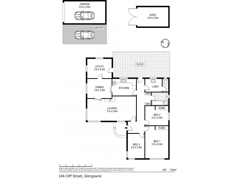 104 Cliff  Street, Glengowrie SA 5044 Floorplan