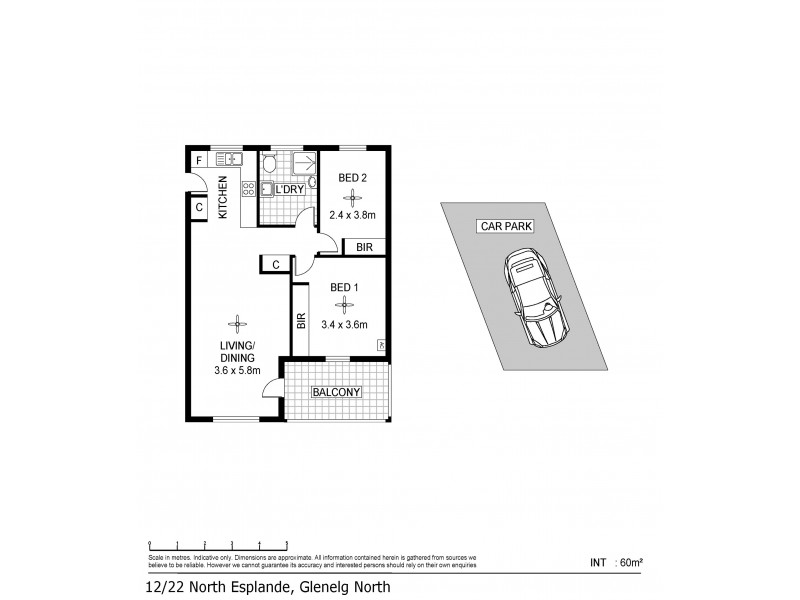 12/22 North Esplanade, Glenelg North SA 5045 Floorplan