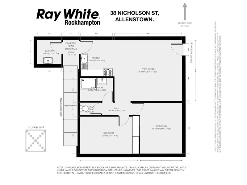 3 / 38 Nicholson Street, Allenstown QLD 4700 Floorplan