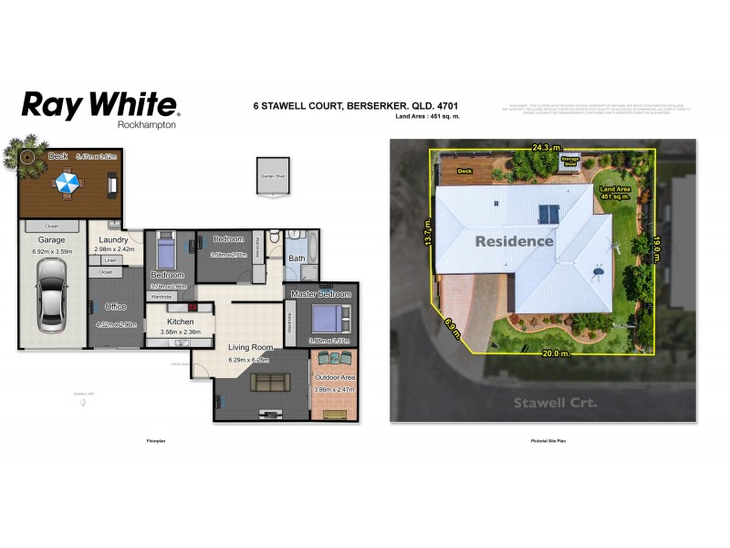 6 Stawell Court, Berserker QLD 4701 Floorplan