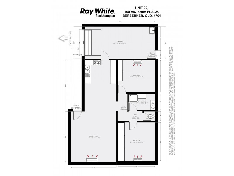 22/100 Victoria Place, Berserker QLD 4701 Floorplan