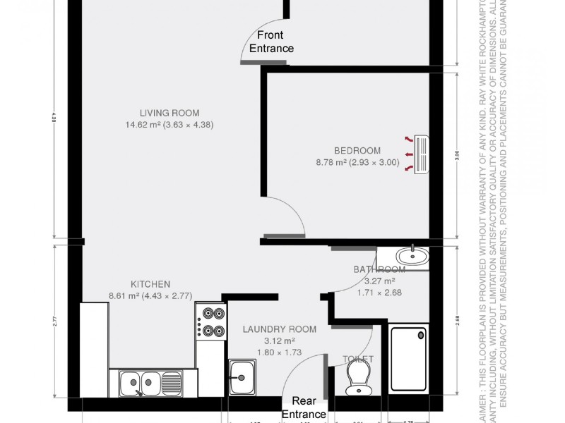 1/71 Medcraf Street, Park Avenue QLD 4701 Floorplan