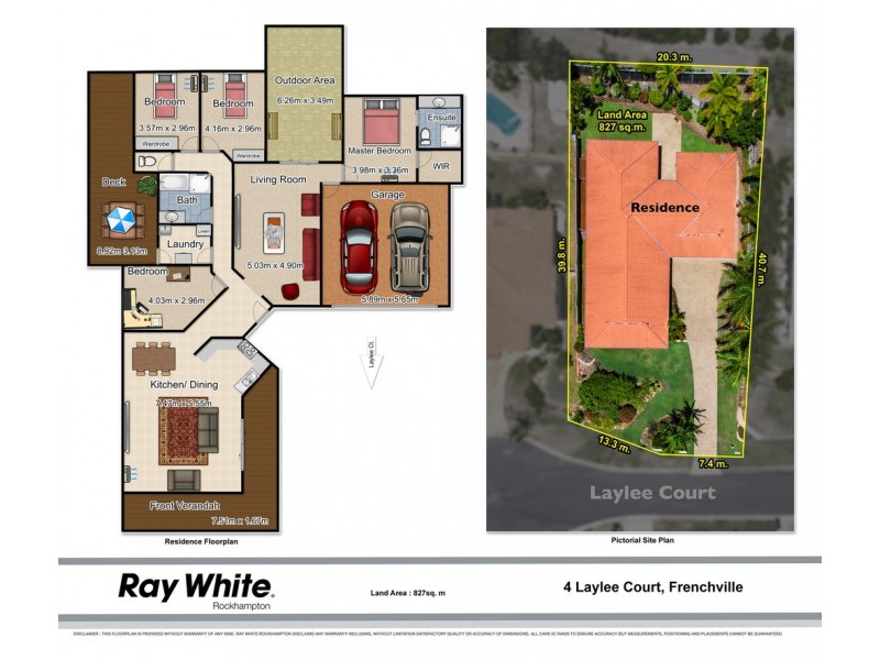 4 Laylee Court, Frenchville QLD 4701 Floorplan