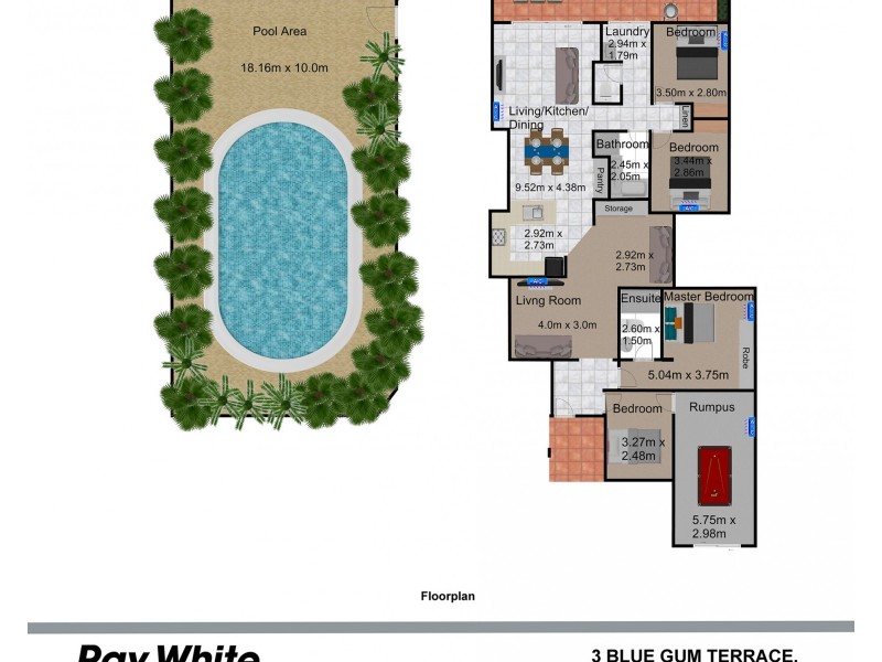 3 Blue Gum Terrace, Frenchville QLD 4701 Floorplan