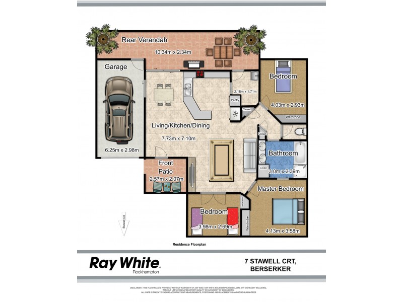 7 Stawell Court, Berserker QLD 4701 Floorplan