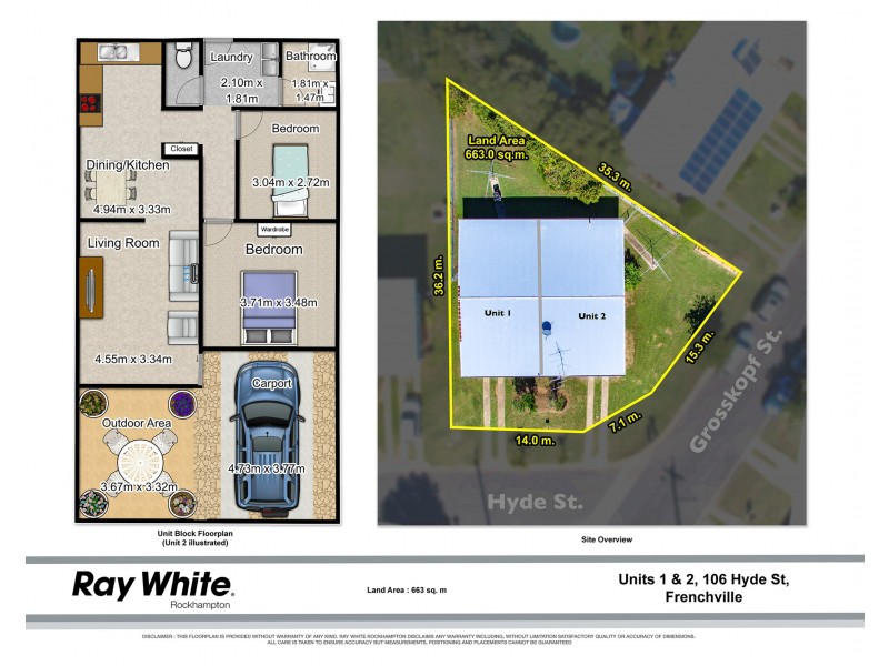 1 and 2/106 Hyde Street, Frenchville QLD 4701 Floorplan