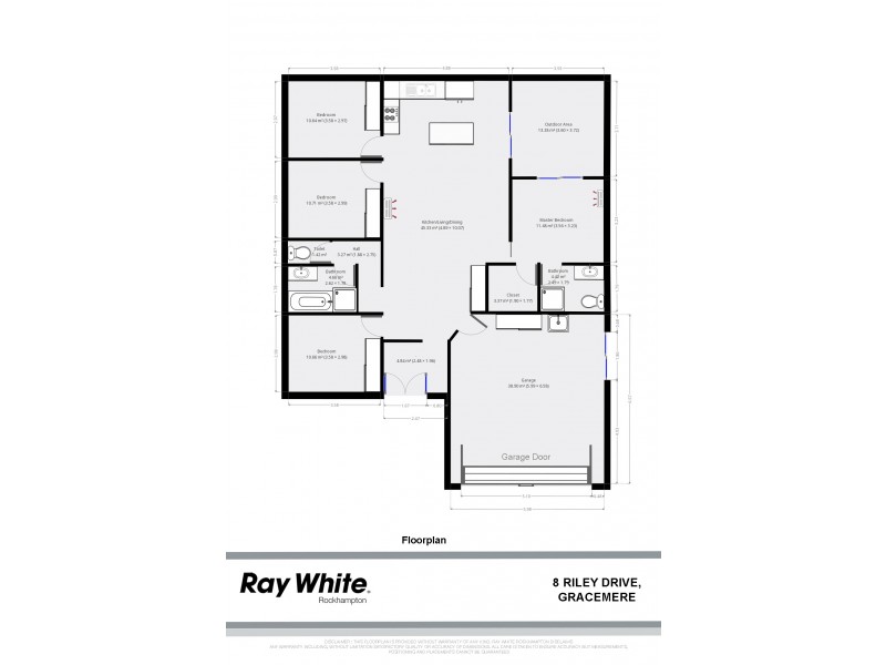 8 Riley Drive, Gracemere QLD 4702 Floorplan