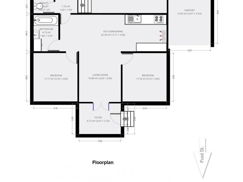 294 Ford Street Berserker, Berserker QLD 4701 Floorplan
