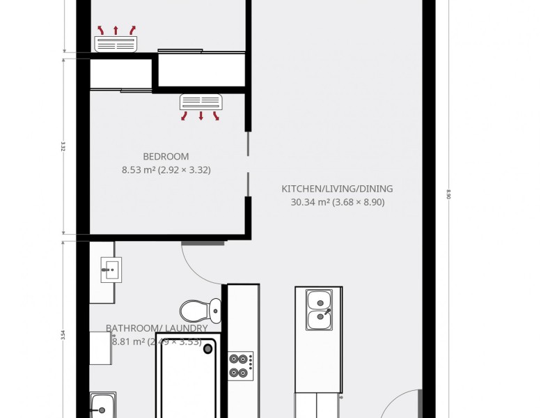 202/2-4 Victoria Parade, Rockhampton City QLD 4700 Floorplan