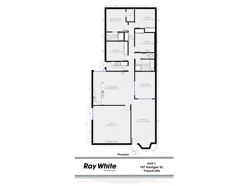 1/197 Kerrigan Street, Frenchville QLD 4701 Floorplan