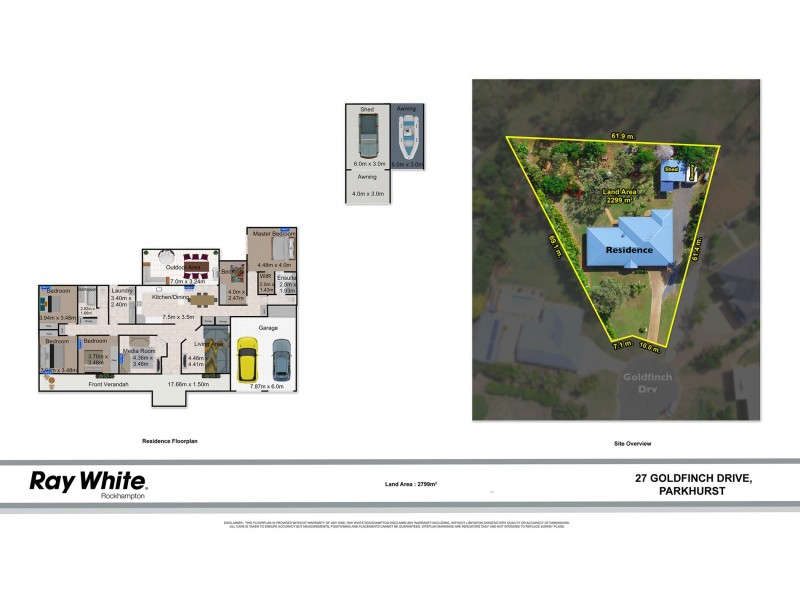 27 Goldfinch Drive, Parkhurst QLD 4702 Floorplan