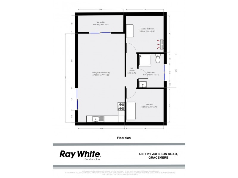 2/7 Johnson Road, Gracemere QLD 4702 Floorplan