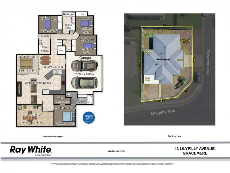 43 Lillypilly Avenue, Gracemere QLD 4702 Floorplan