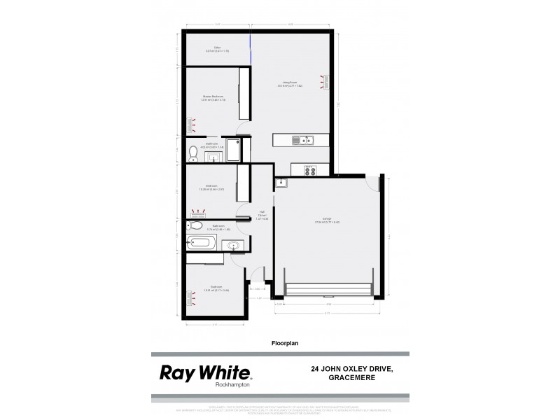 24 John Oxley Drive, Gracemere QLD 4702 Floorplan