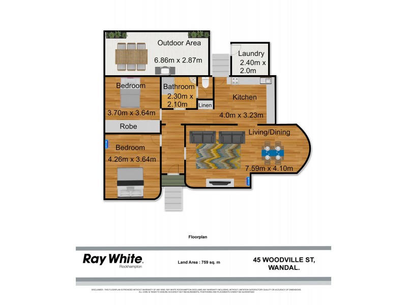 45 Woodville Street, Wandal QLD 4700 Floorplan