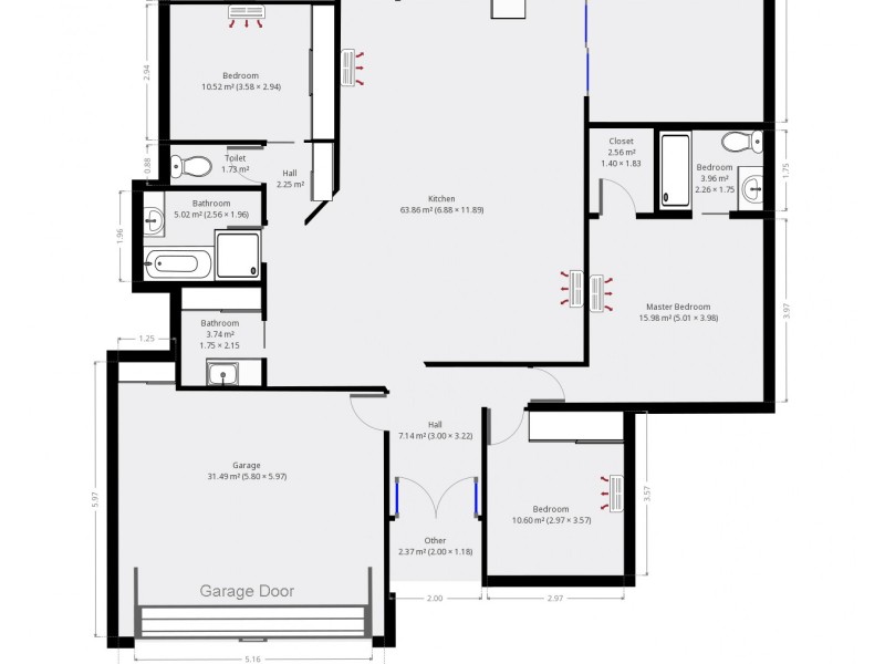 2 Thomas Street, Gracemere QLD 4702 Floorplan