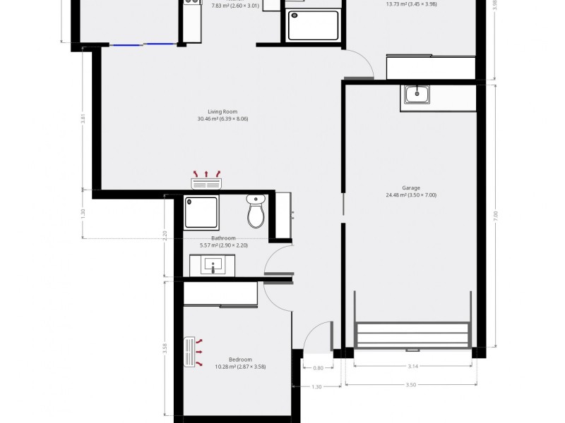 2/36 Church street, Allenstown QLD 4700 Floorplan