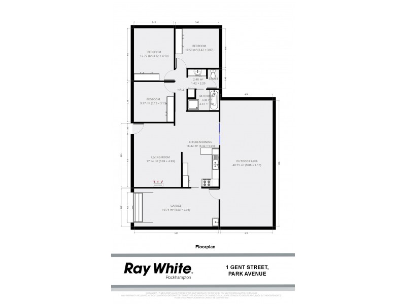 1 Gent Street, Park Avenue QLD 4701 Floorplan