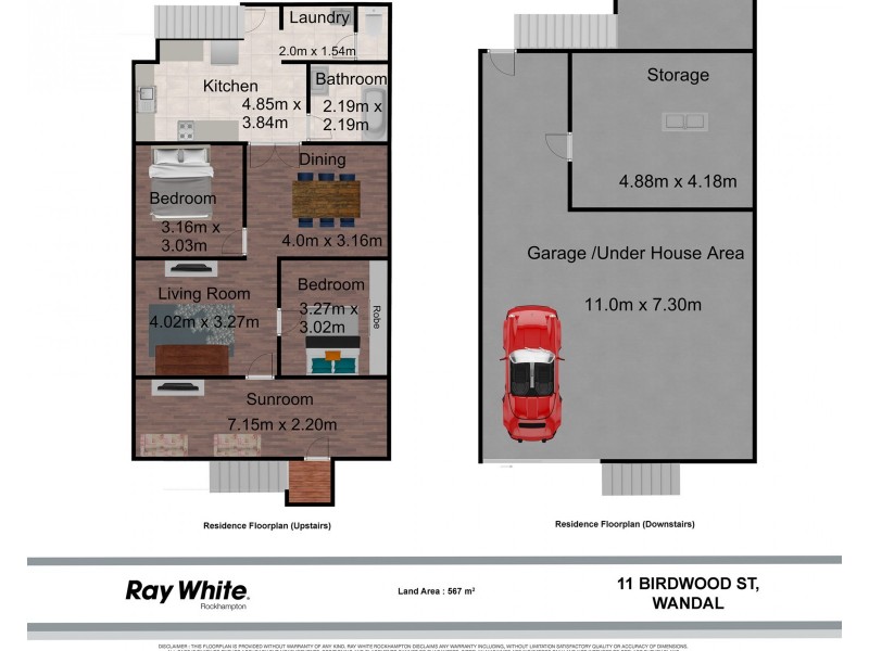 11 Birdwood Street, Wandal QLD 4700 Floorplan