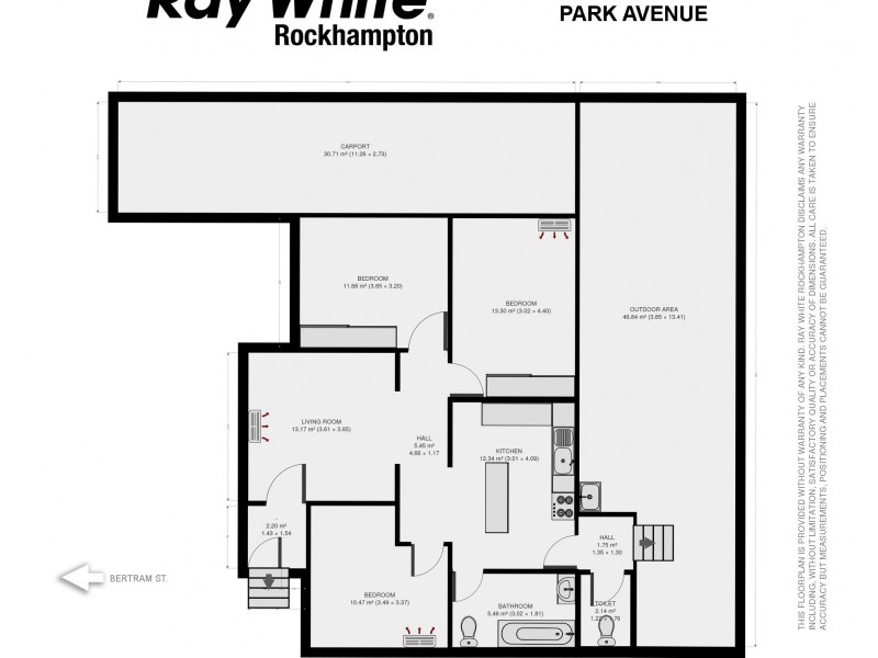 3 Bertram Street, Park Avenue QLD 4701 Floorplan